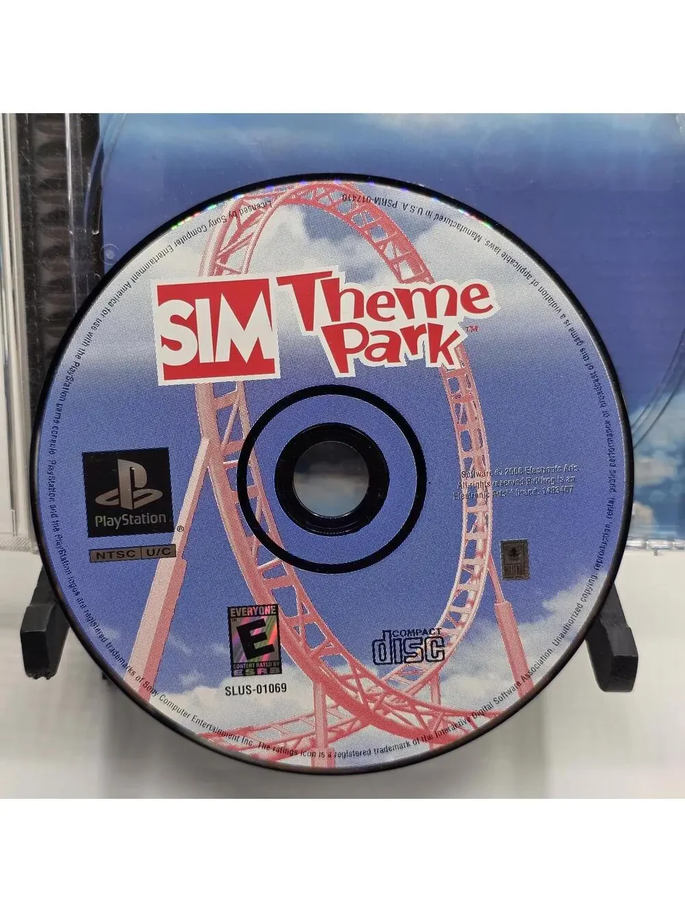 Sim Theme Park (Sony PlayStation 1, PS1) Tested Working, Disc & Case, NO Manual